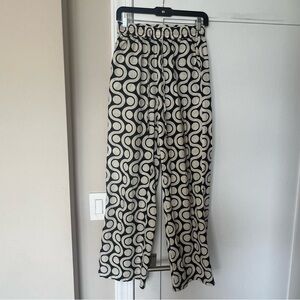 Zara Printed Wide Leg Pants
